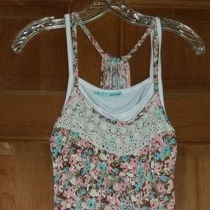 Floral Racer-back Sun Dress